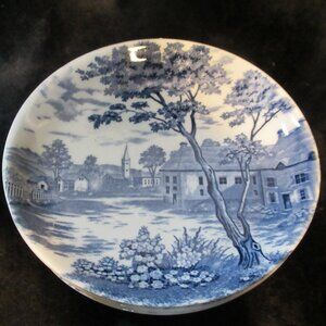 Vintage English Village 4pc Dessert Plates
